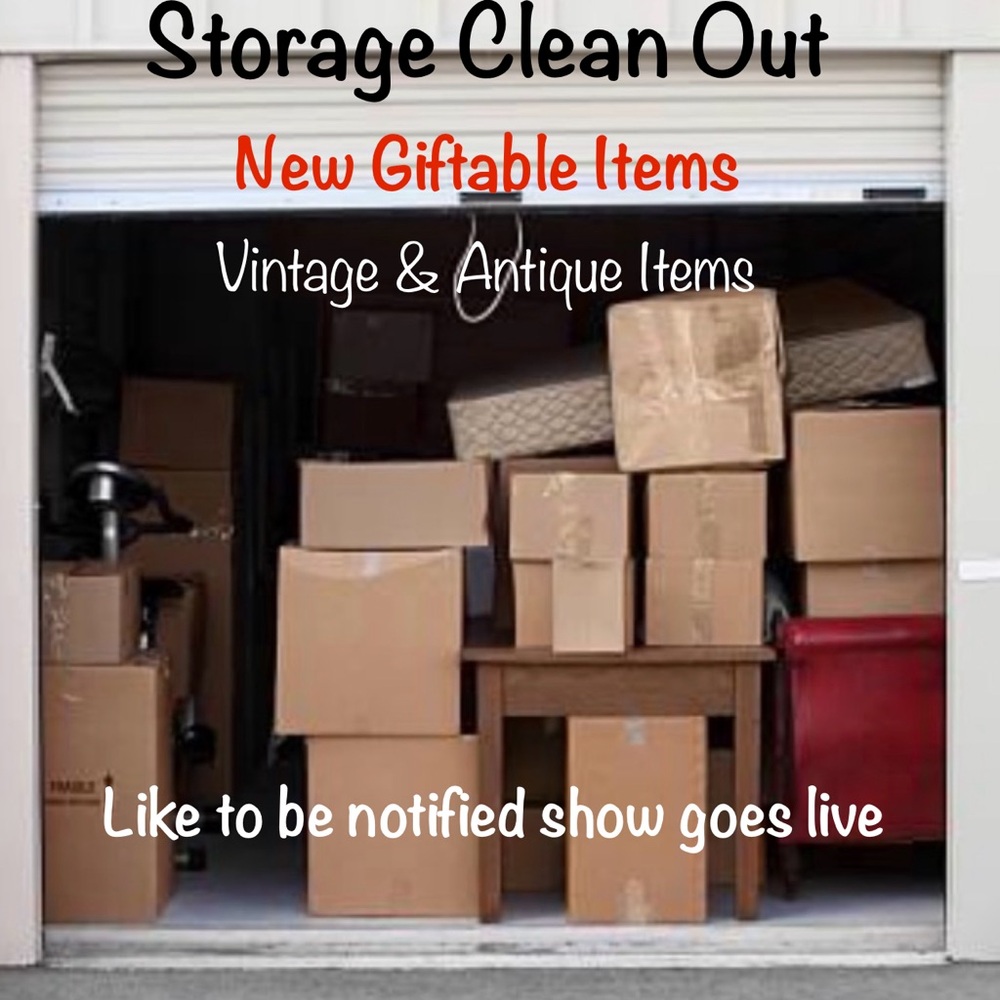 HUGE STORAGE CLEAN OUT Show Notification. Like ♥️ to be notified when we go live